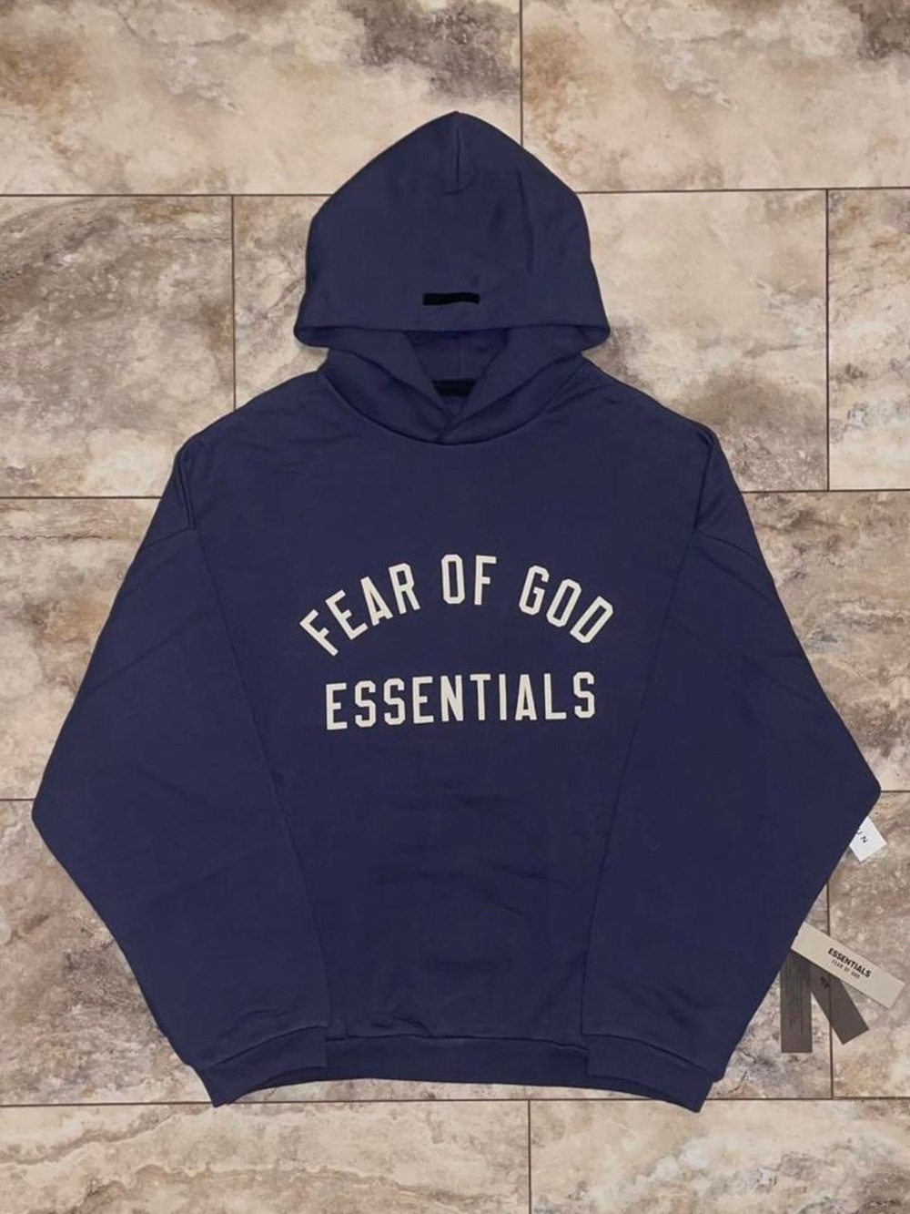 Mens Essentials Marine Hoodie